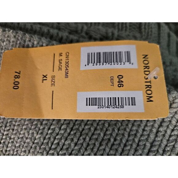 Caslon sage colored heavy knit cardigan sweater. Size XL. NWT. - Picture 5 of 5